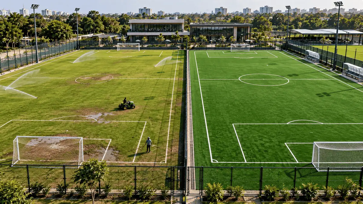 natural grass vs sports turf