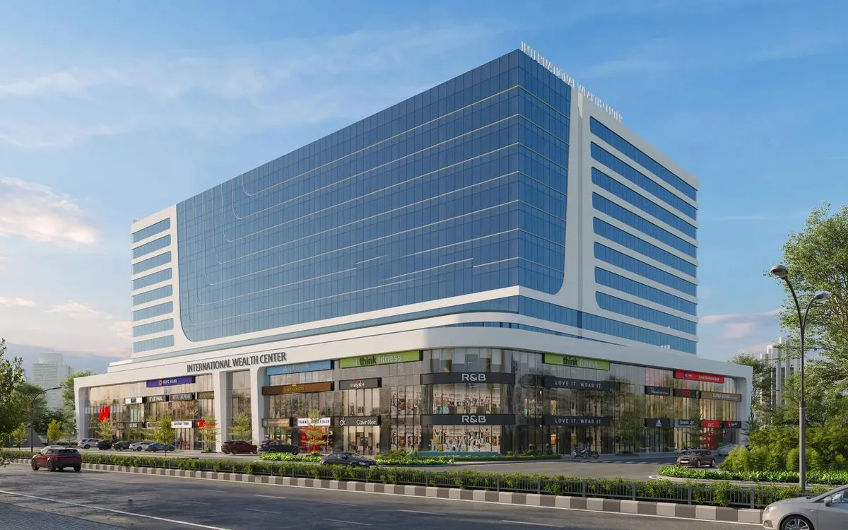 International Wealth Centre tower on VIP Road, Vesu, Surat, home of the ILAN office