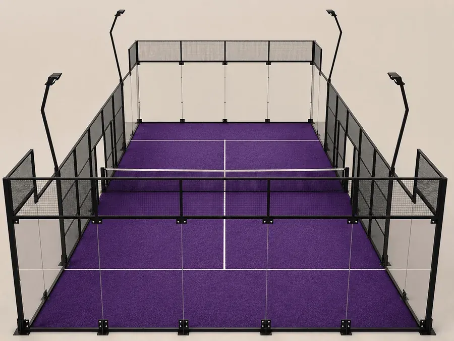 ILAN padel court in purple turf
