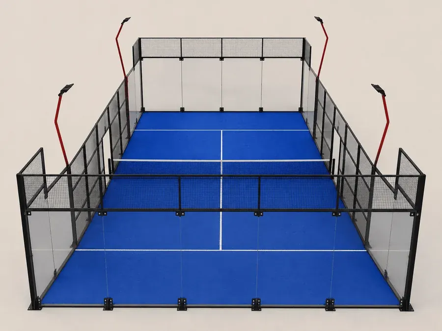 ILAN padel court in blue turf