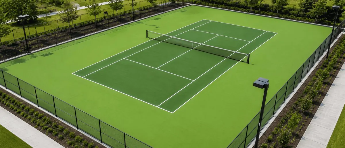 ILAN multi-sport acrylic court in green