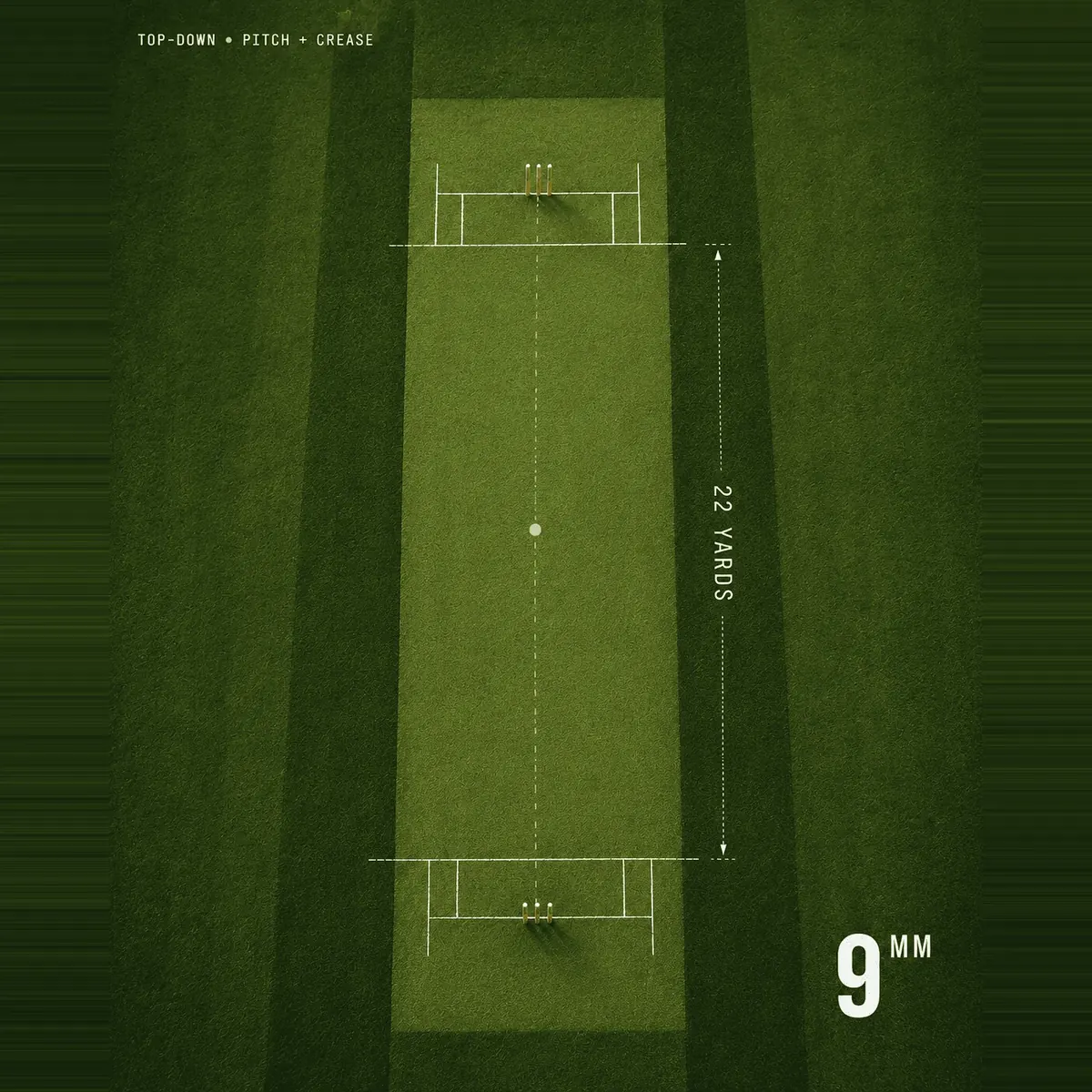 9 mm cricket turf strip