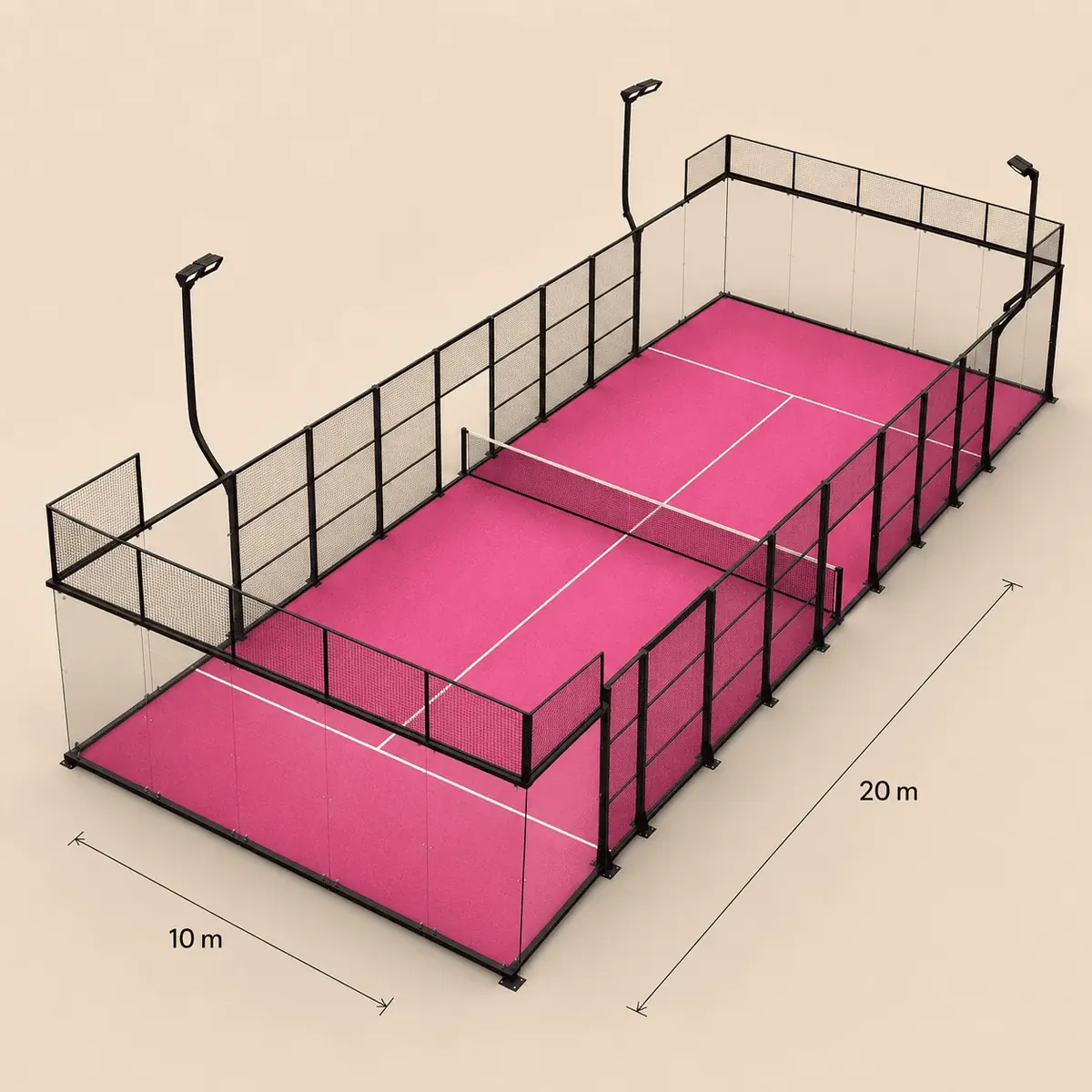 ILAN Ultra Panoramic padel court