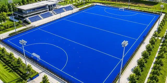 Blue ILAN hockey turf pitch